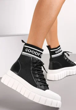 Czarne Sneakersy Khlorolea