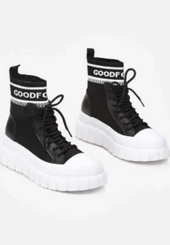 Czarne Sneakersy Khlorolea