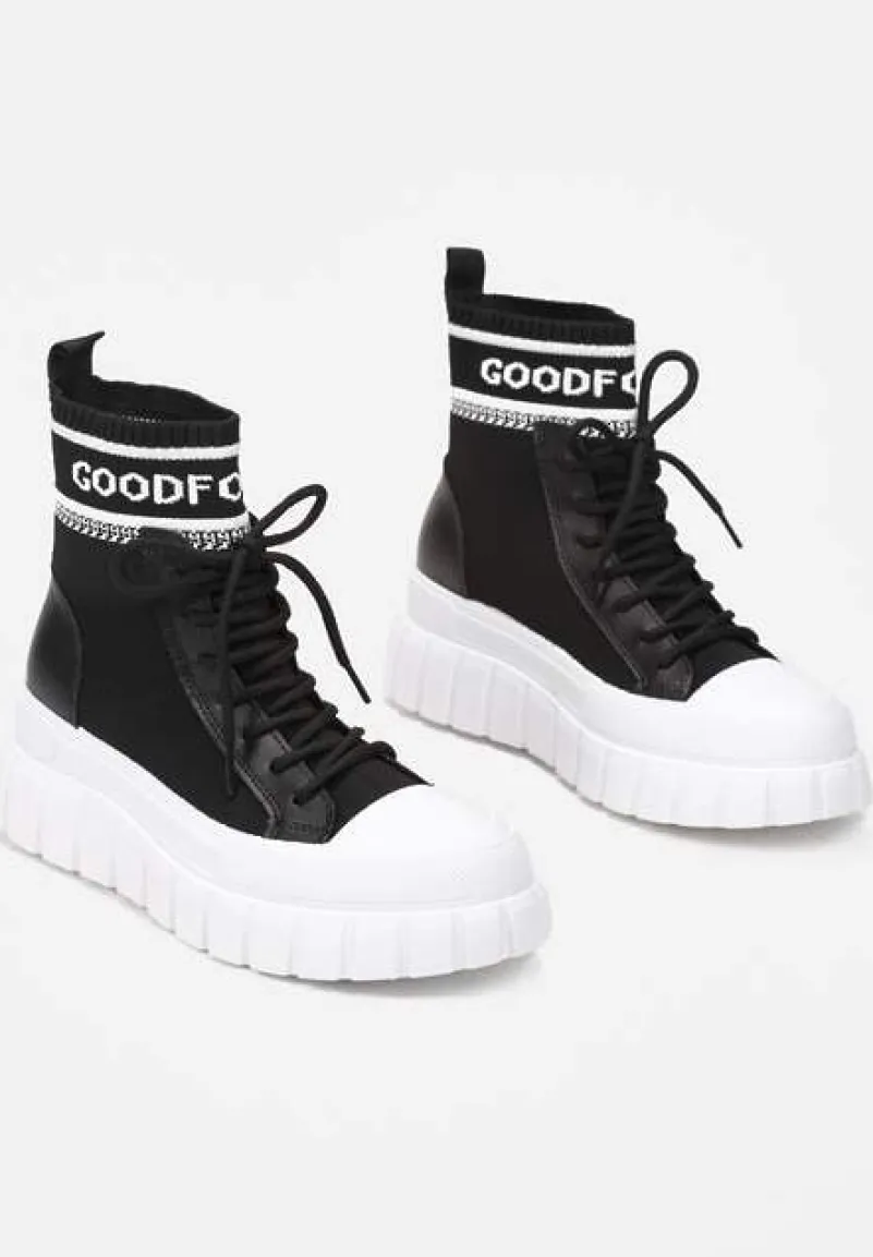 Czarne Sneakersy Khlorolea