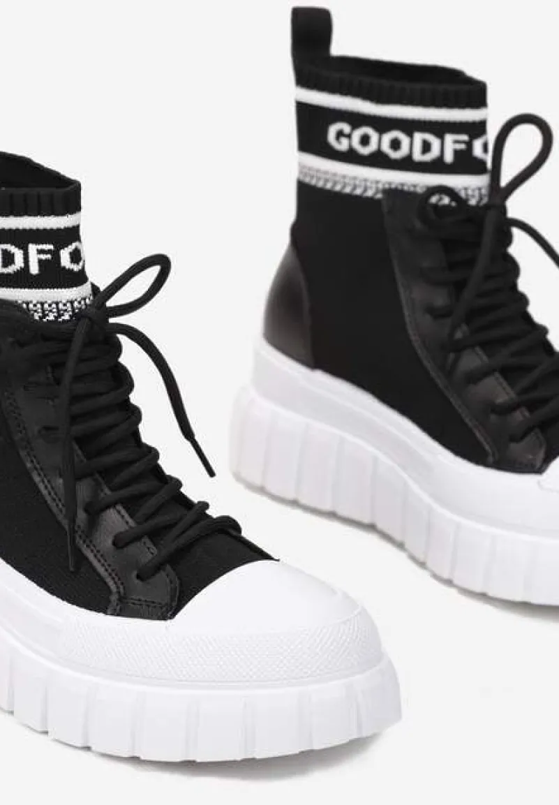 Czarne Sneakersy Khlorolea