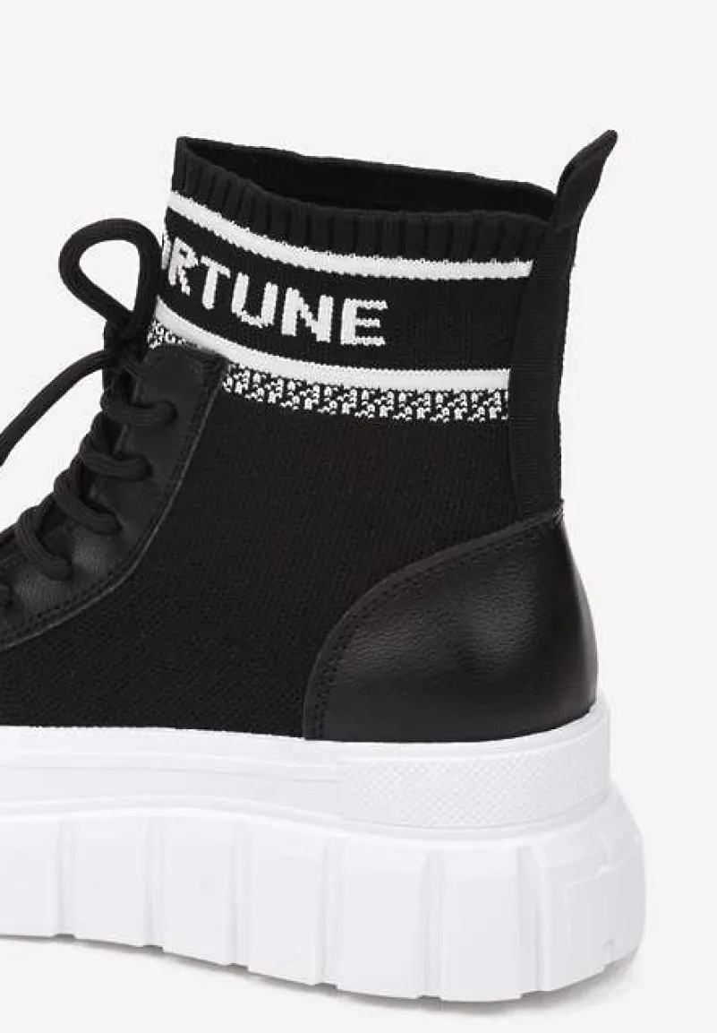 Czarne Sneakersy Khlorolea