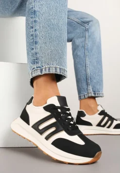 Czarne Sneakersy Ozdobione Geometrycznym Wzorem Eldvisa