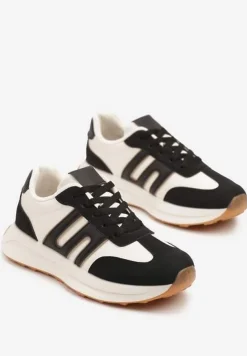 Czarne Sneakersy Ozdobione Geometrycznym Wzorem Eldvisa