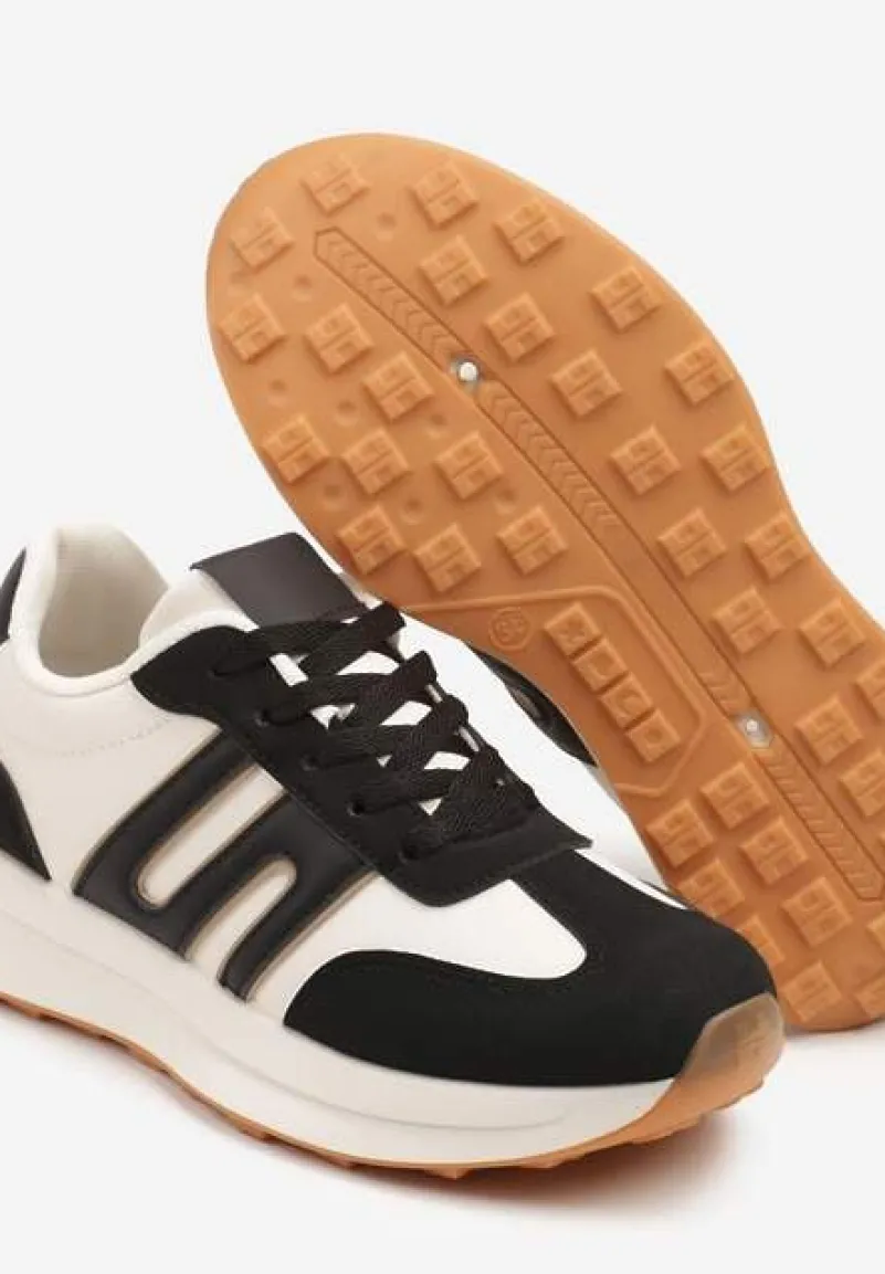 Czarne Sneakersy Ozdobione Geometrycznym Wzorem Eldvisa