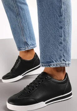 Czarne Sneakersy Turning Away