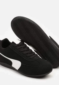 Czarne Sneakersy Typu Klasyczne Tenisówki Zelritia