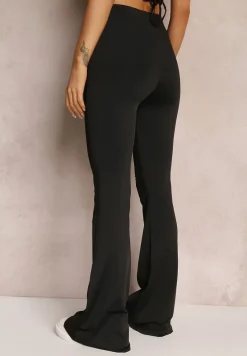 Czarne Spodnie Dzwony Efralicea