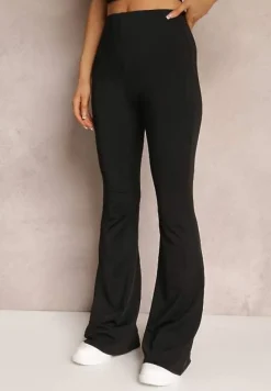 Czarne Spodnie Dzwony Efralicea