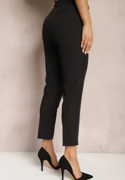 Czarne Spodnie Garniturowe Amarilis