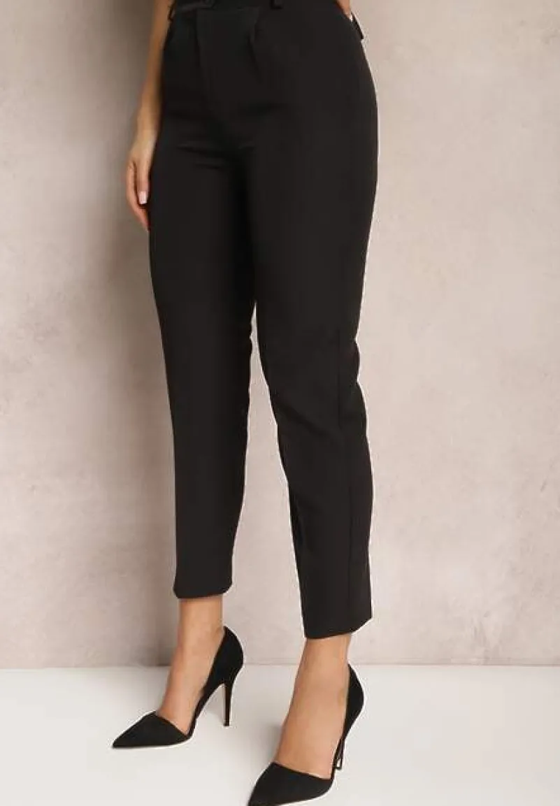 Czarne Spodnie Garniturowe Amarilis