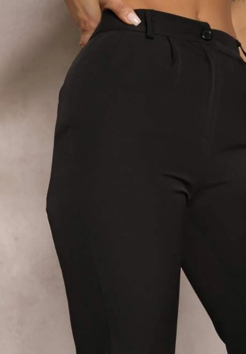 Czarne Spodnie Garniturowe Amarilis