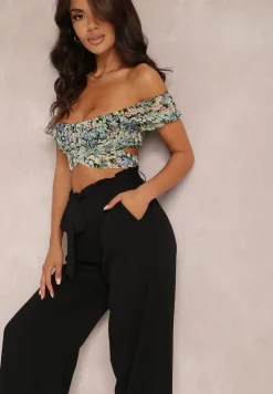 Czarne Spodnie Szerokie Phiorephis