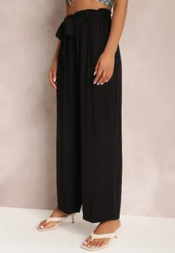 Czarne Spodnie Szerokie Phiorephis