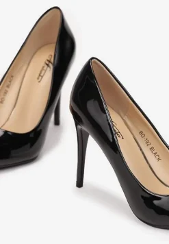 Czarne Szpilki Lakierowane Goiphia