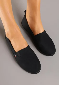 Czarne Tenisówki Vices Basic z Materiałowymi Gumkami Aretela