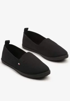 Czarne Tenisówki Vices Basic z Materiałowymi Gumkami Aretela