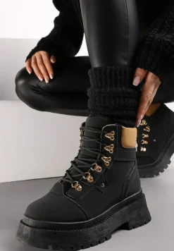 Czarne Traperki Leuna