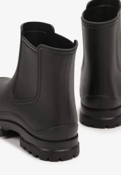 Czarne Wsuwane Kalosze Krótkie Urvia