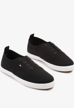 Czarne Wsuwane Tenisówki w Casualowym Stylu Sepessa