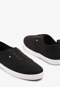 Czarne Wsuwane Tenisówki w Casualowym Stylu Sepessa