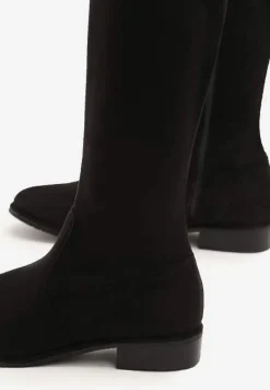 Czarne Zamszowe Kozaki Sorry Not Sorry