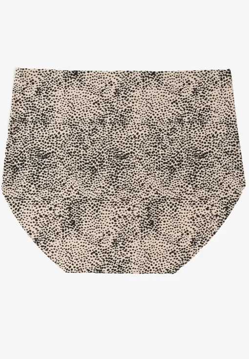 Czarno-Beżowe Bezszwowe Majtki Figi High Waist Dolevia