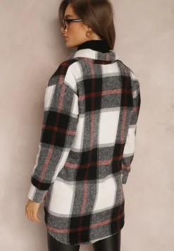 Czarno-Biała Koszula w Kratę Mermo