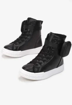 Czarno-Białe Botki Cecyrea