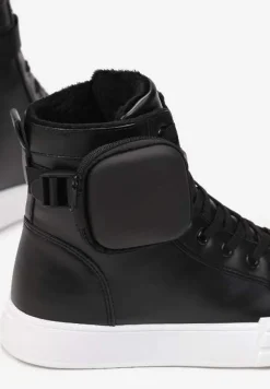 Czarno-Białe Botki Cecyrea