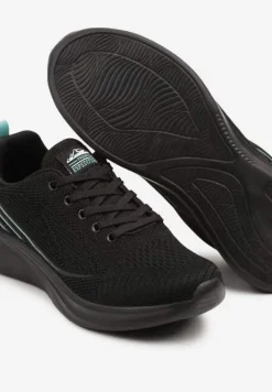 Czarno-Miętowe Buty Sportowe Sneakersy Zdobione Efektem Ombre Banelissa