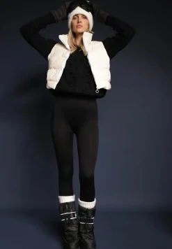 Czarny Grubo Pleciony Sweter z Wełną i Bawełną Bavime