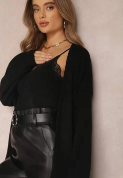 Czarny Kardigan Chionile