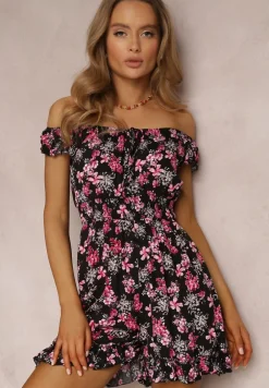 Czarny Kombinezon z Wiskozy Rumi