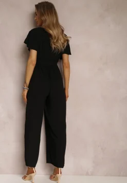 Czarny Kombinezon z Wiskozy Zotolio