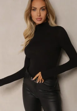 Czarny Lekki Golf Bawełniany Tinthelia