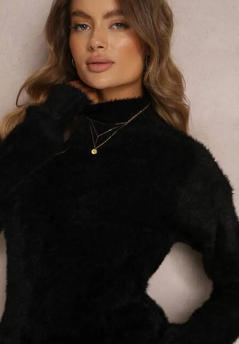 Czarny Sweter Wełniany Merrill