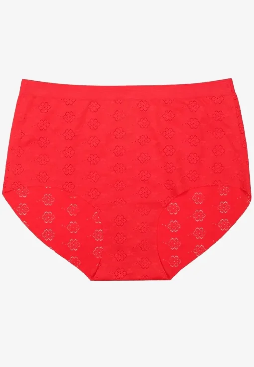 Czerwona Bielizna Modelująca Majtki High Waist Lilialira