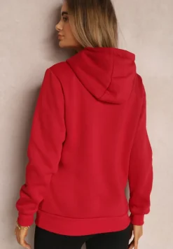 Czerwona Bluza z Kapturem Corbetes