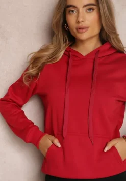 Czerwona Bluza z Kapturem Corbetes