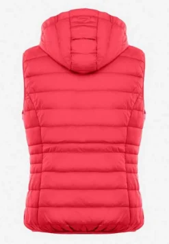 Czerwona Kamizelka Pikowana z Kapturem Rithe