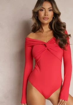 Czerwone Body z Odkrytymi Ramionami Tantorus