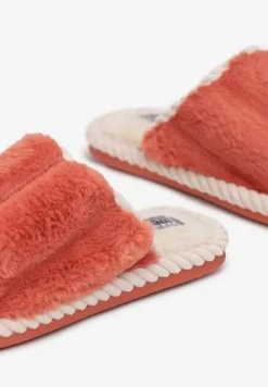 Czerwone Kapcie Futrzane Misei