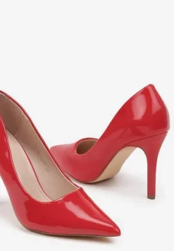 Czerwone Szpilki Lakierowane w Klasycznym Stylu Rotina