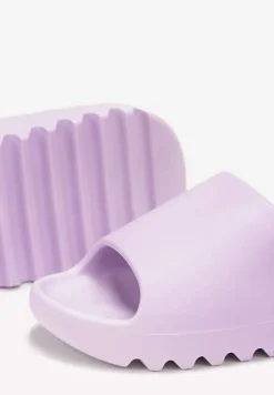 Fioletowe Klapki z Pianki z Odkrytym Noskiem Birea