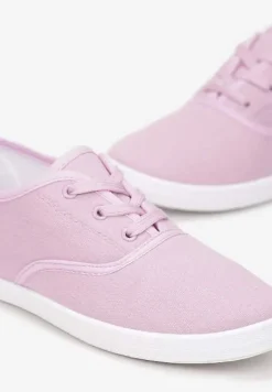 Fioletowe Sznurowane Tenisówki Przed Kostkę Jennessa