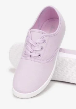 Fioletowe Sznurowane Tenisówki Przed Kostkę Calapse