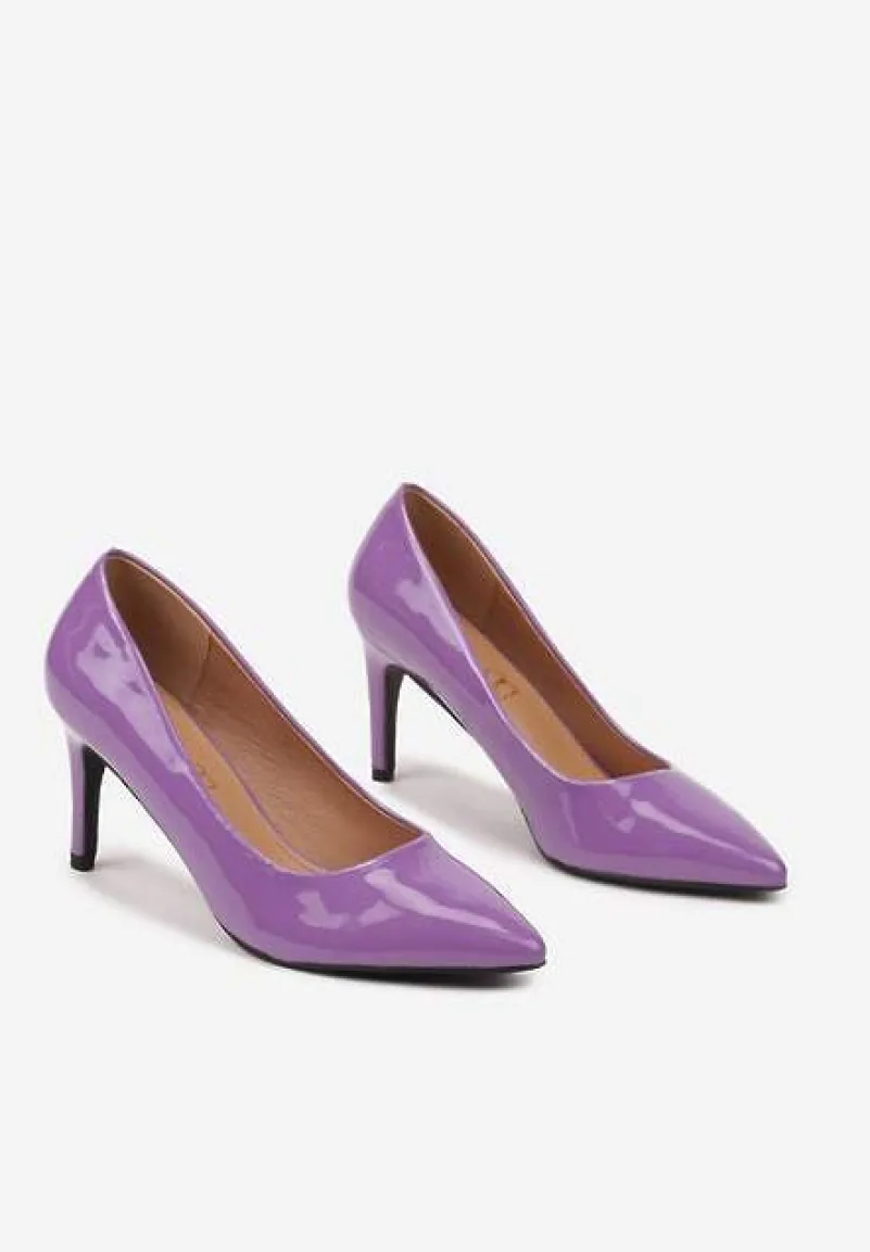 Fioletowe Szpilki Vices w Klasycznym Stylu Naolita