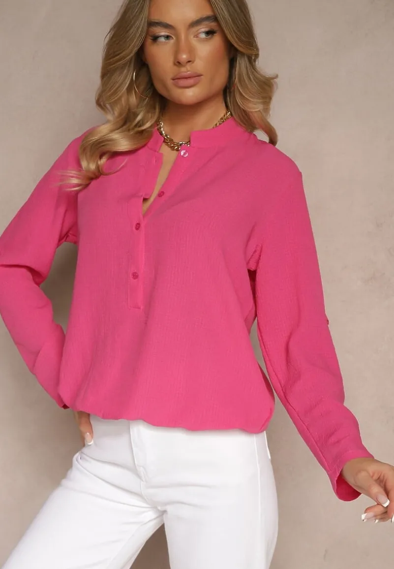 Fuksjowa Koszula z Regulacją przy Rękawach Ilanelis