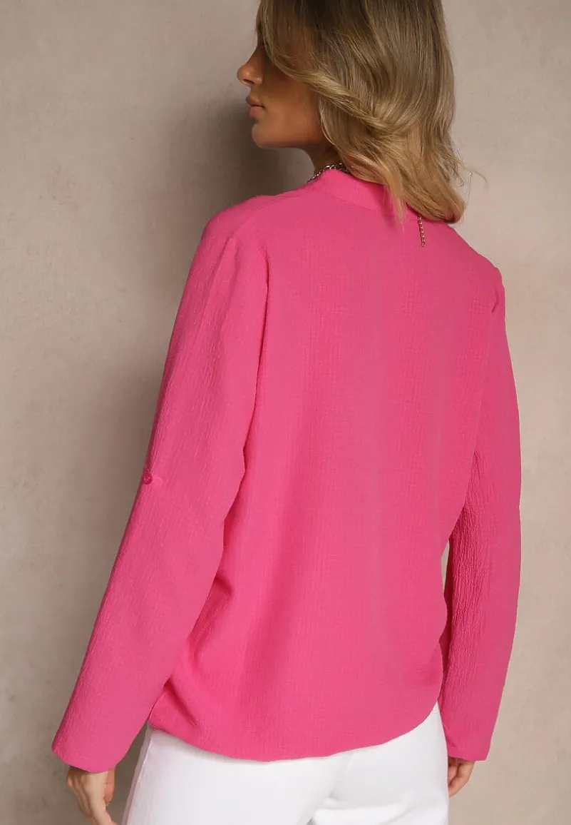 Fuksjowa Koszula z Regulacją przy Rękawach Ilanelis