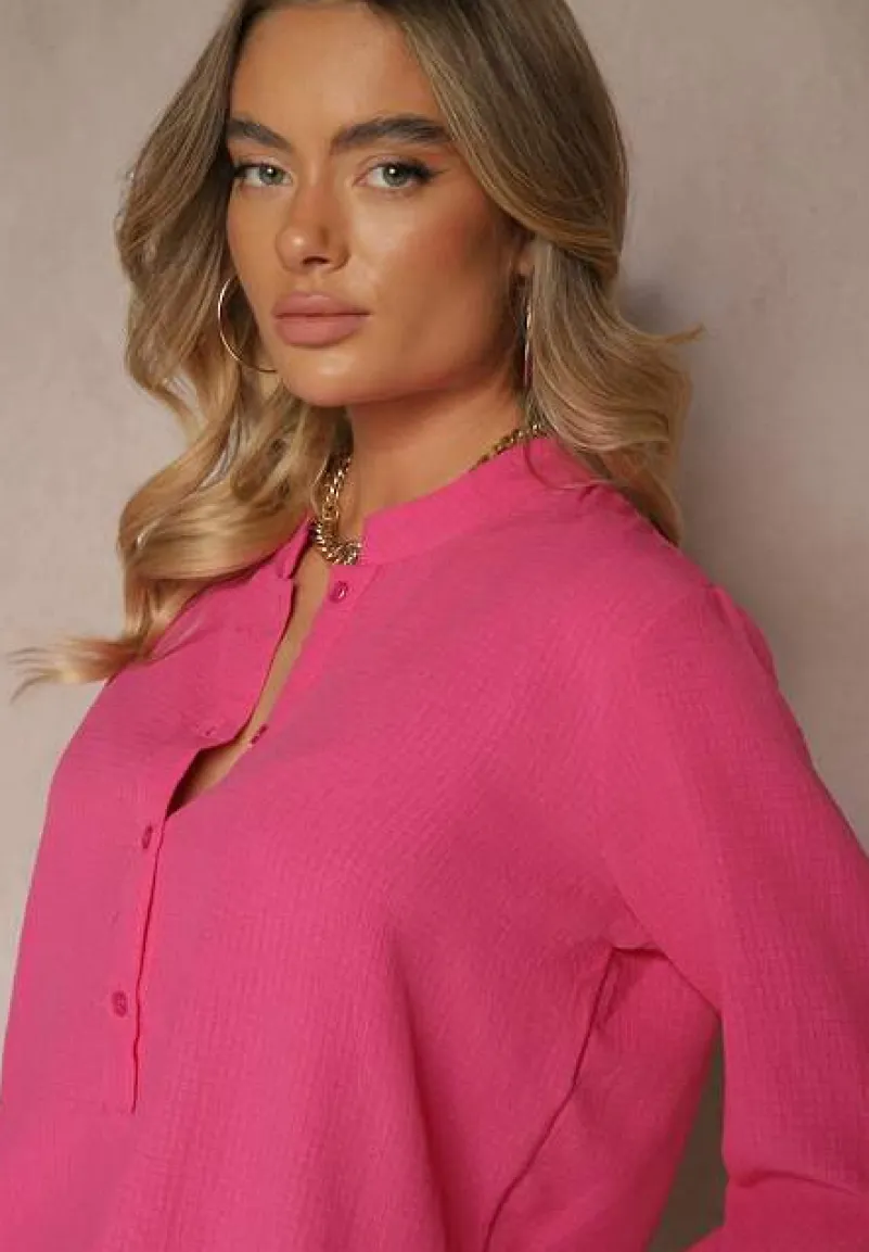 Fuksjowa Koszula z Regulacją przy Rękawach Ilanelis